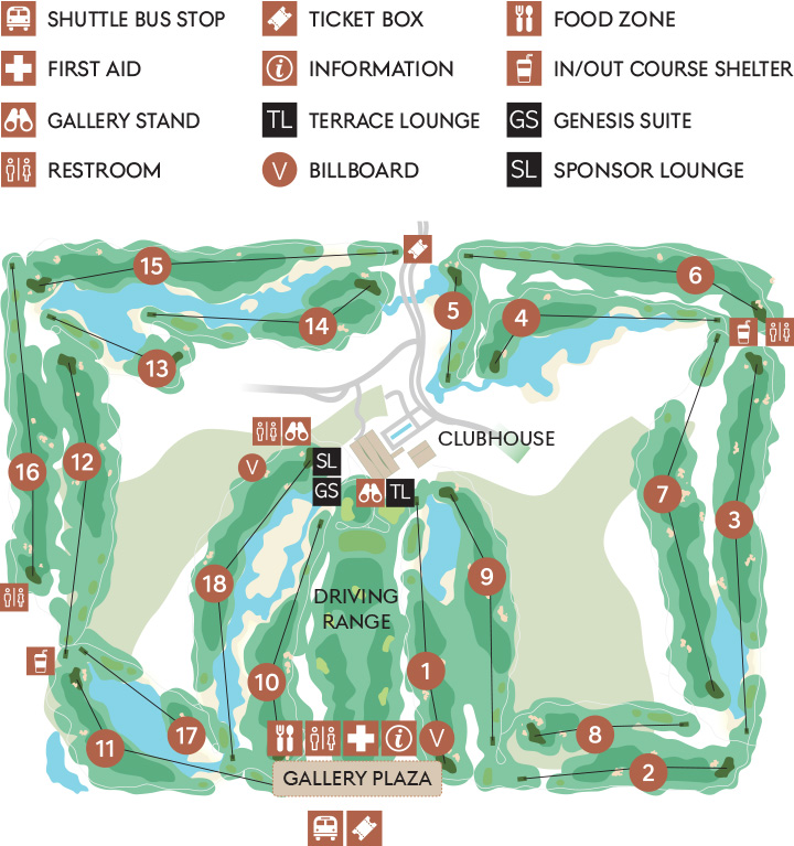 Jack Nicklaus Golf Club Korea Course Map